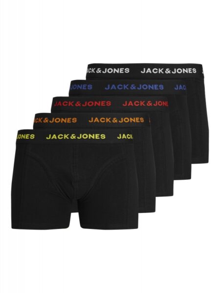 Jack & Jones 5pak underbukser/boksershorts i sort til herre