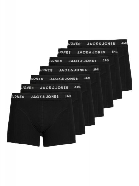 Jack & Jones 7pak underbukser/boksershorts i sort til herre