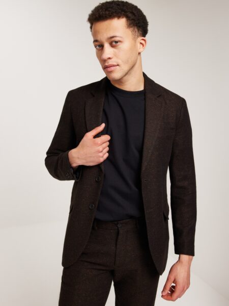 Jack & Jones Jprtweed Blazer Slim Fit Blazere Brun