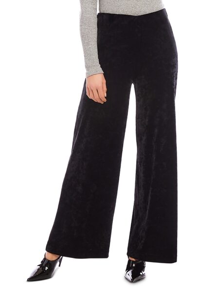 Karen Kane Petite Crushed Velvet Wide Leg Pants