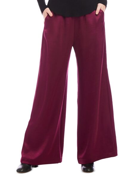 Karen Kane Wide Leg Satin Pants