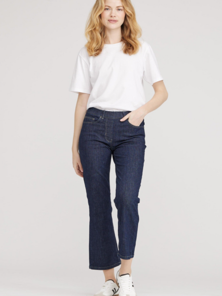 LAURIE dames vegan Jeans Helen Straight Xsl Donkerblauw Denim