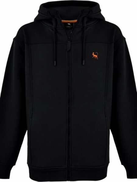 Lebrett Clothing Lebrett Mens Big Size Zip Front Hoodie With Two Front