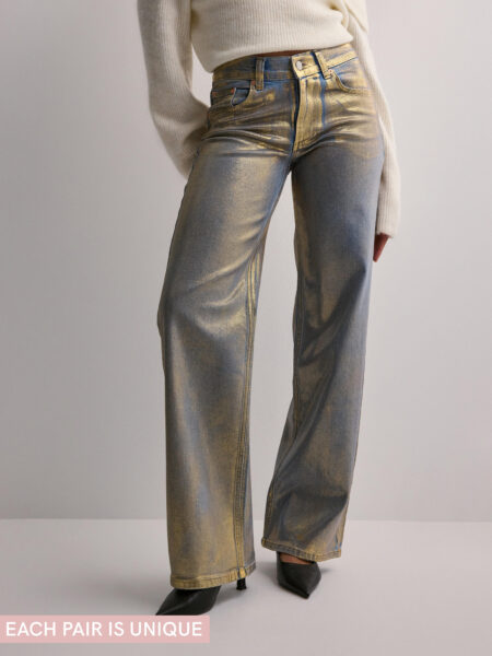 Nelly - Guld - Loose Golden Jeans