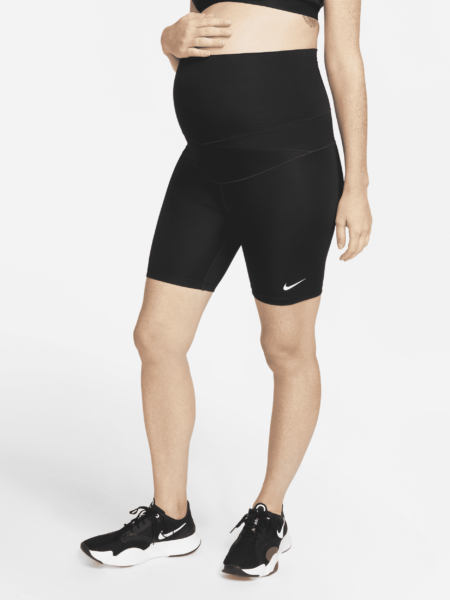 Nike One (M)-cykelshorts (18 cm) til kvinder (Maternity) - sort