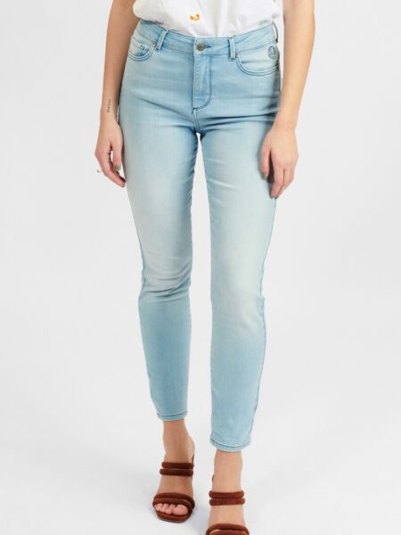 Nümph - NUCANYON JEANS - Light Blue Denim - 42 - Lyseblå - Pants