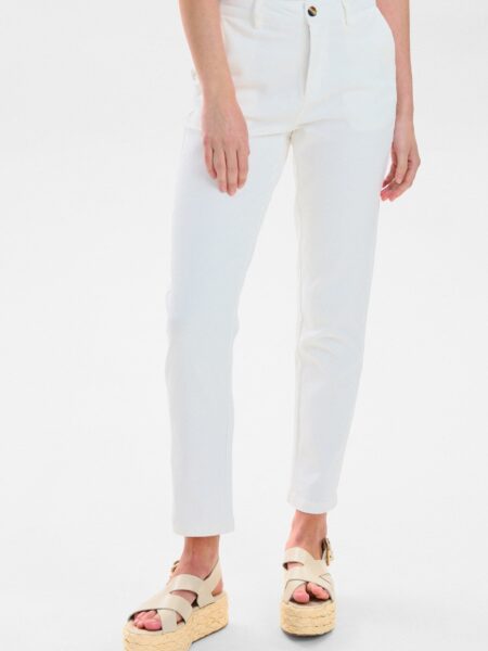 Nümph - NUCARLISLE JEANS - Bright White - 42 - Hvid - Pants