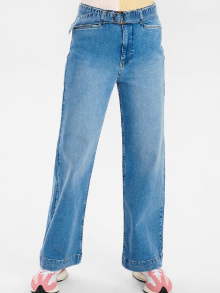 Nümph - NUCAROLINI JEANS - Medium Blue Denim - 42 - Blå - Pants