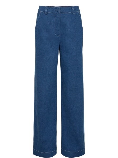 Nümph - NUISADORA PANTS - Dark Blue Denim - 44 - Blå - Jeans