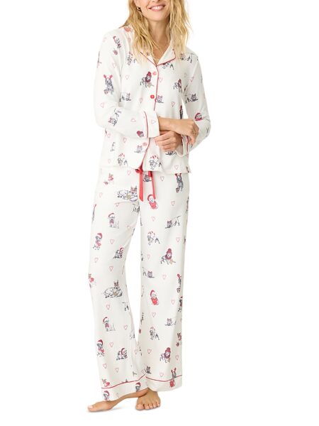 Pj Salvage Candy Cane Lane Pajama Set