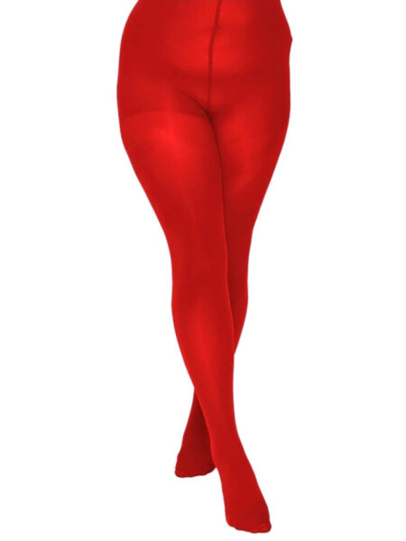 Red 90 Denier Curvy Super Stretch Strømpebukser