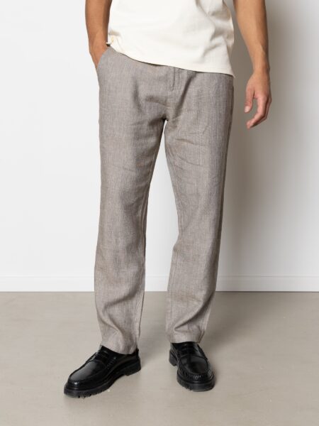 Roman linen pants - Khaki Melange