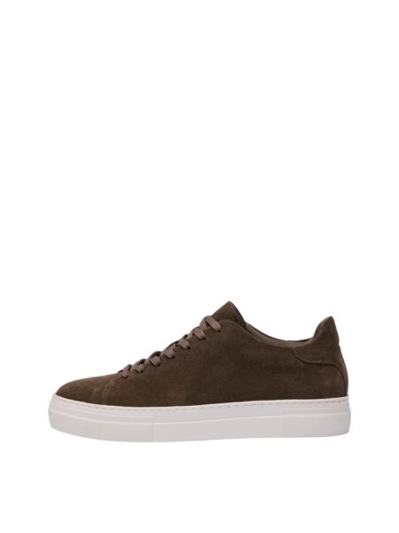 SLHDAVID CHUNKY CLEAN SUEDE TRAINE