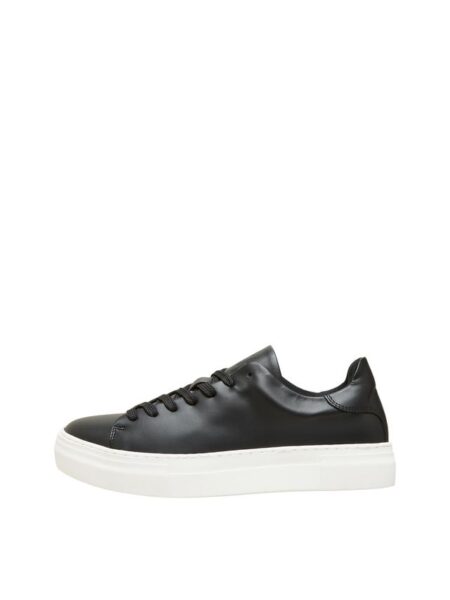 SLHDAVID CHUNKY LEATHER TRAINER B N