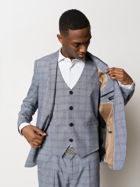 Storm XO blazer - Navy/Khaki Check