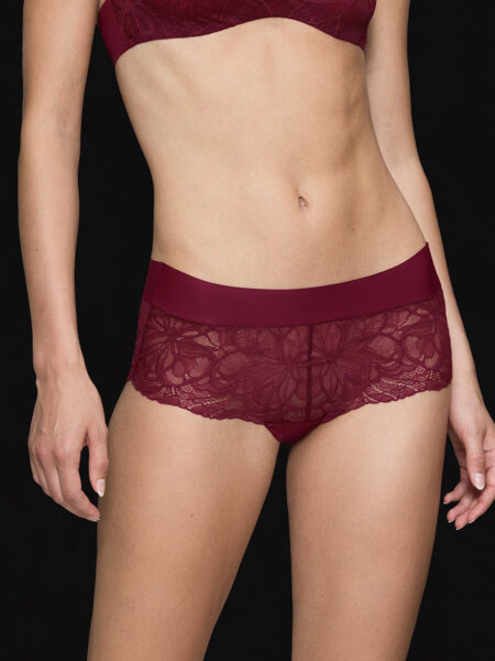 Triumph Body Make-Up Illusion Lace Shorty hipster trusse, rød, Størrelse: 44, Dame