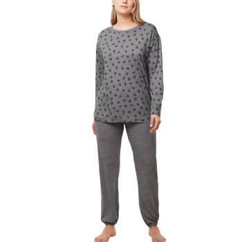 Triumph Endless Comfort PK Long Sleeve Pyjamas Mørkgrå 48 Dame