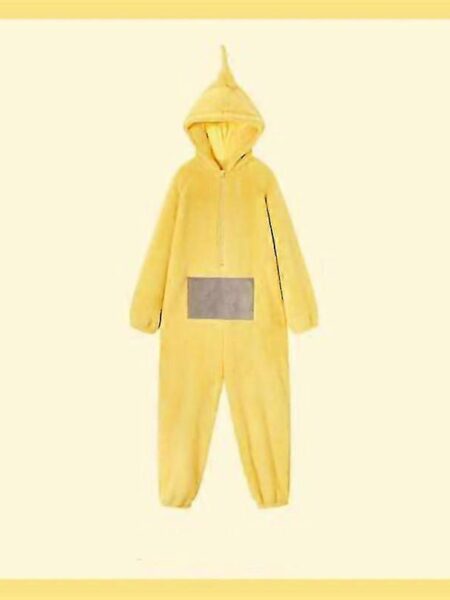 Unisex Teletubbies Kostumer Disi Onesies Lala Cosplay Pyjamas Voksen Pyjamas Dyr Nattøj Jumpsuit Gul XL